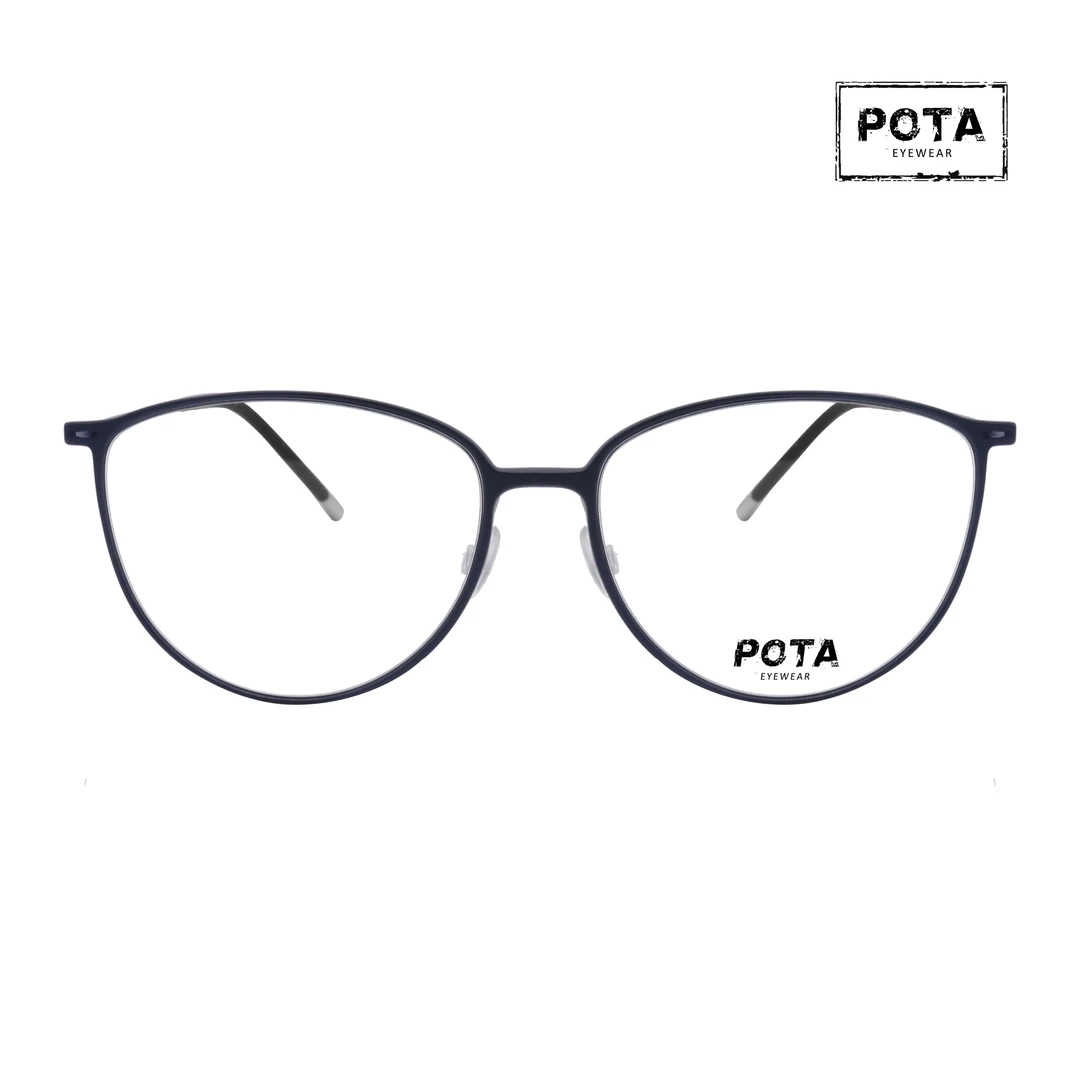 POTA EYEWEAR时尚复古平光镜韩版百搭素颜超轻圆框网红镜框PT0613