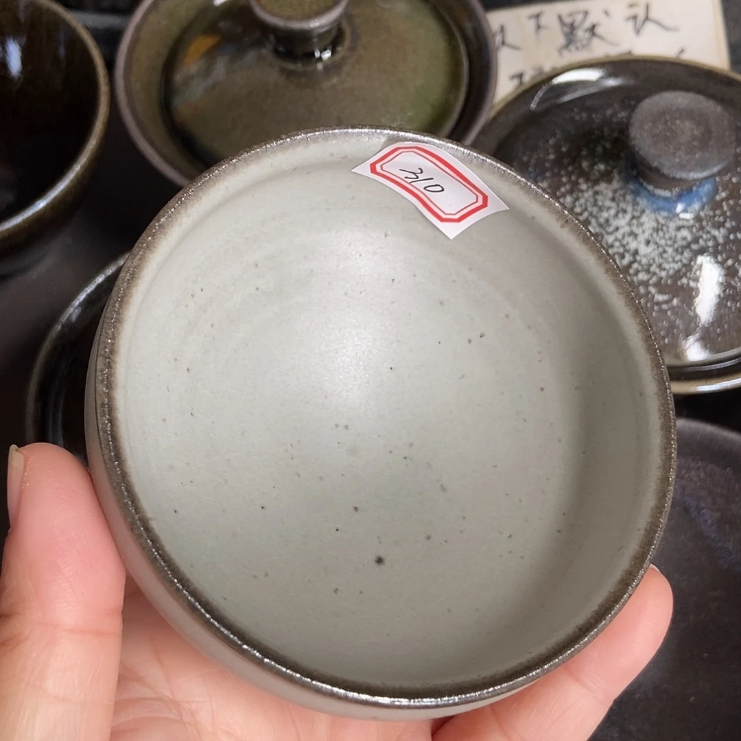 果***儿茶盏310建窑建盏磨底