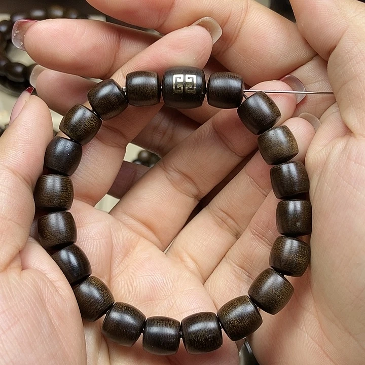 沉香手串越南芽庄白奇楠沉水老料1.0定制款
