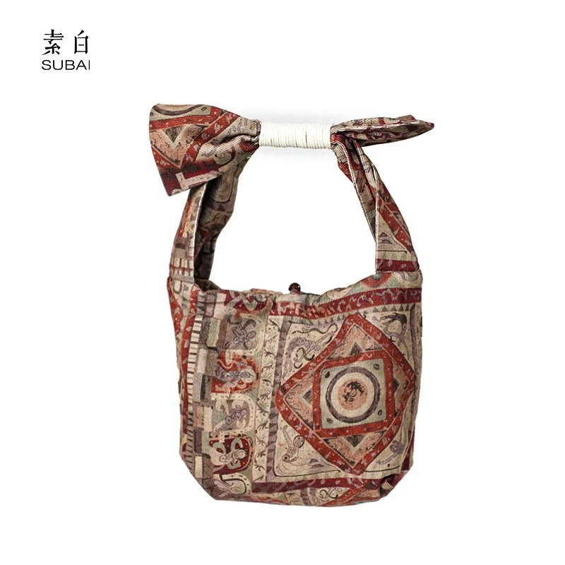 素白时尚便当包T01682双面可用包包