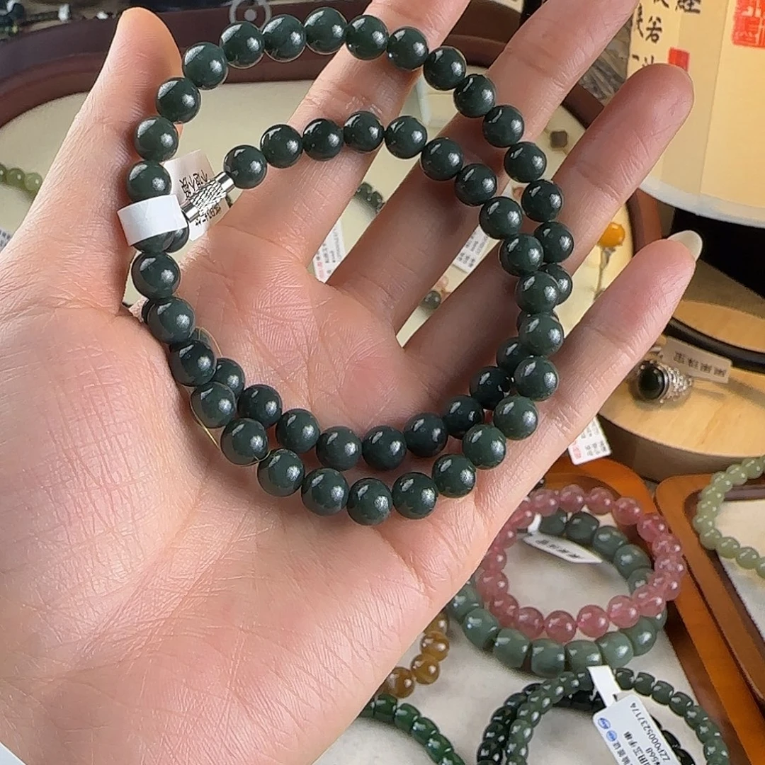 和田玉未镶嵌手链