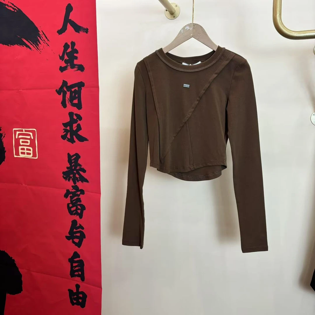 EGO-FAI089纯棉设计感打底小衫