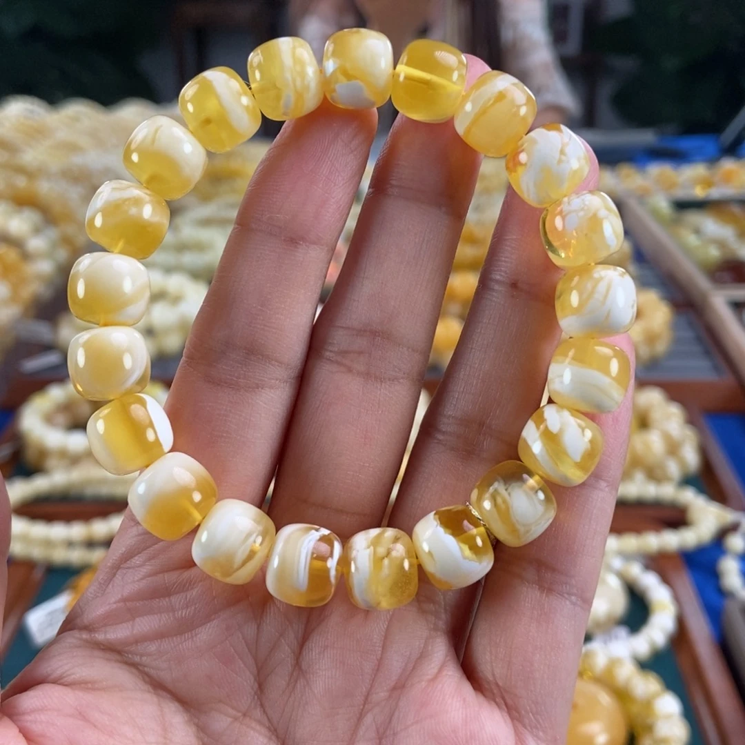 未镶嵌琥珀珠宝奇石11金瓷白溶洞老型17.1