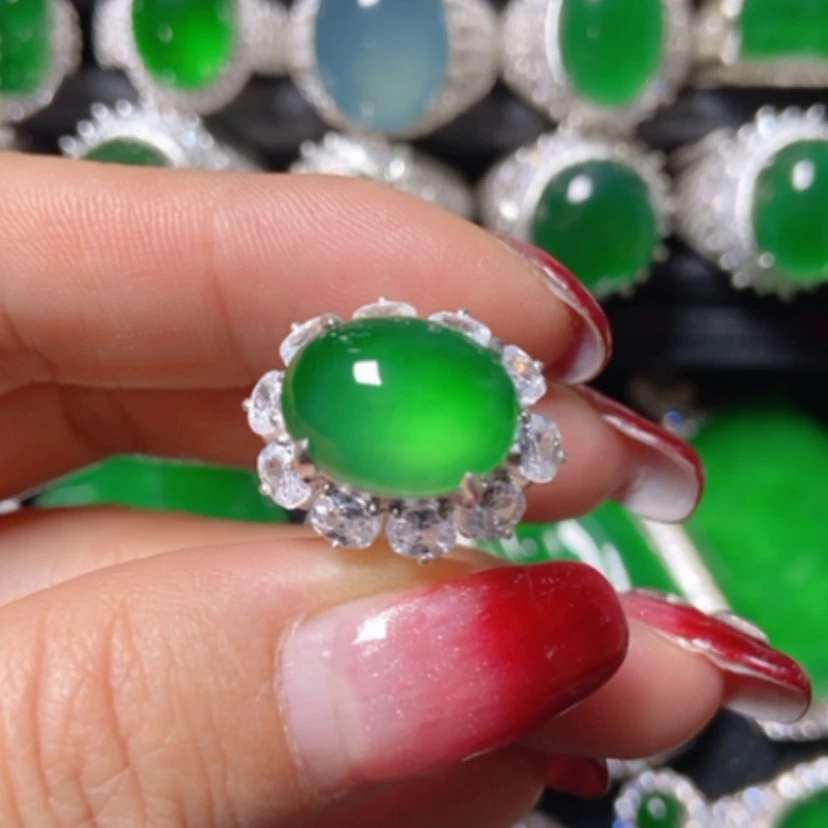 【闪购商品】翡翠颈饰银S925镶嵌丸**姐翡翠