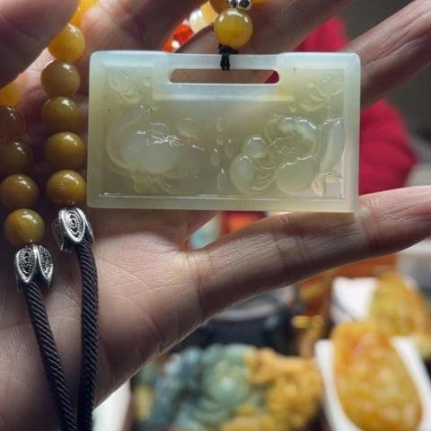 岫玉挂件未镶嵌挂件
