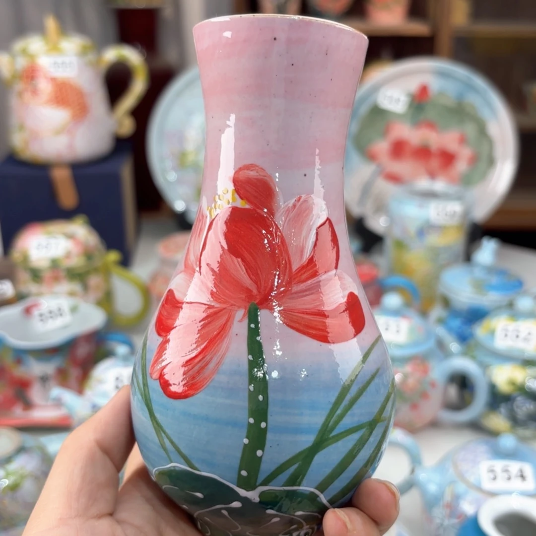 景德镇手绘高温釉下彩陶瓷茶具
