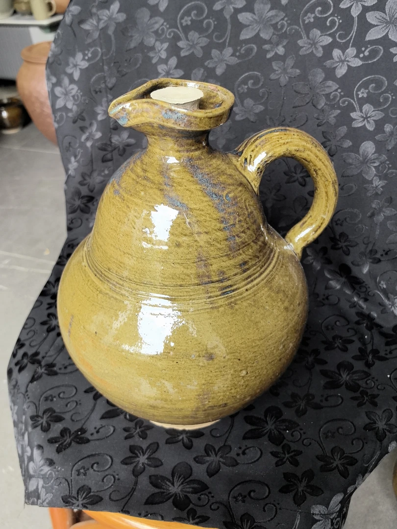 纯手工纯土陶柴烧酒壶，容水量4.5公斤左右