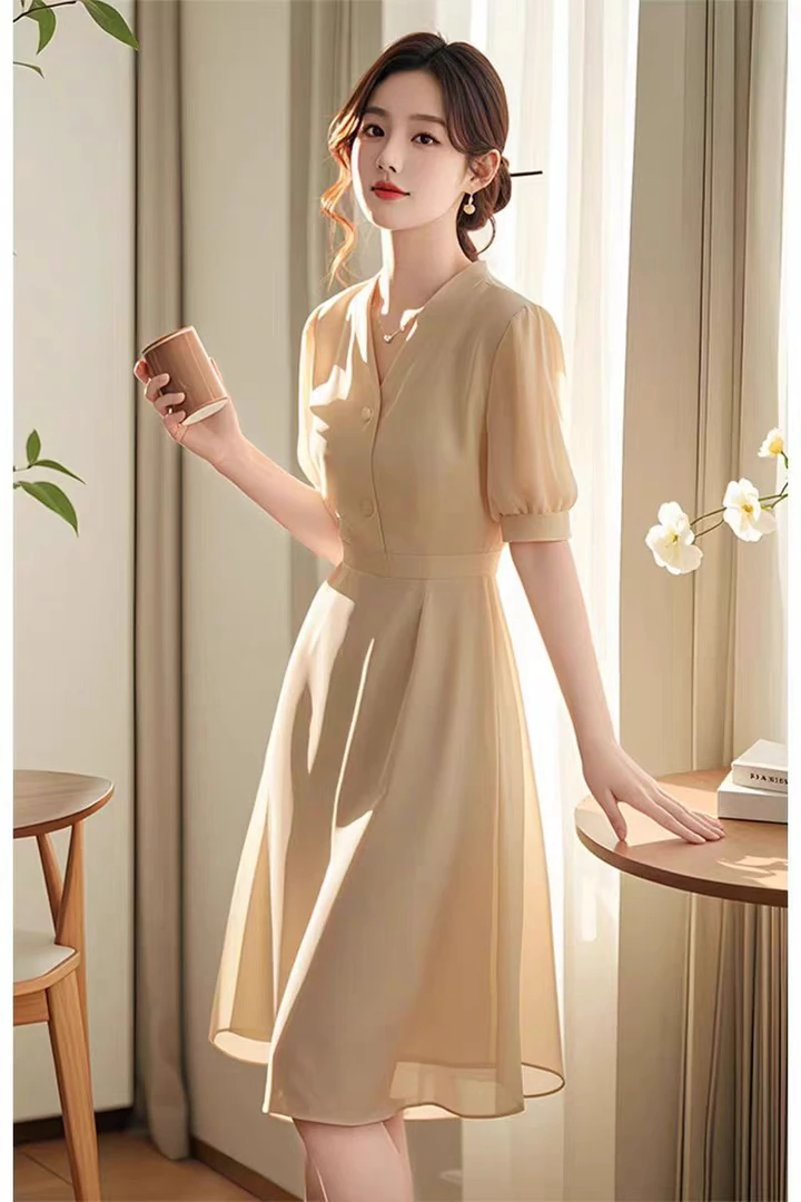 桑蚕丝夏季衬衫连衣裙真丝苎麻直播间抢购