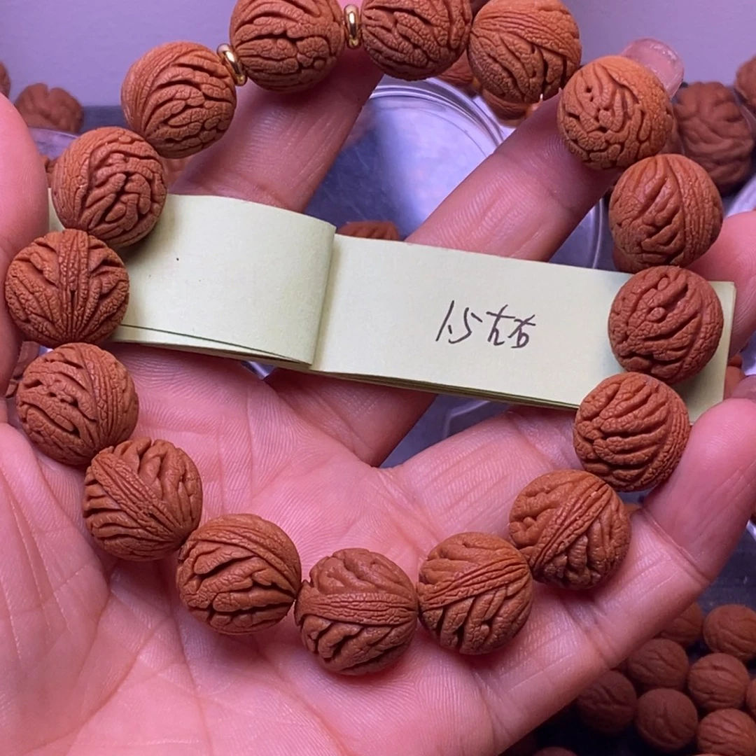 秦岭龙纹桃核手串