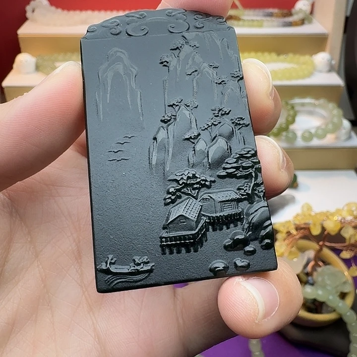 和田玉（青玉）未镶嵌颈饰