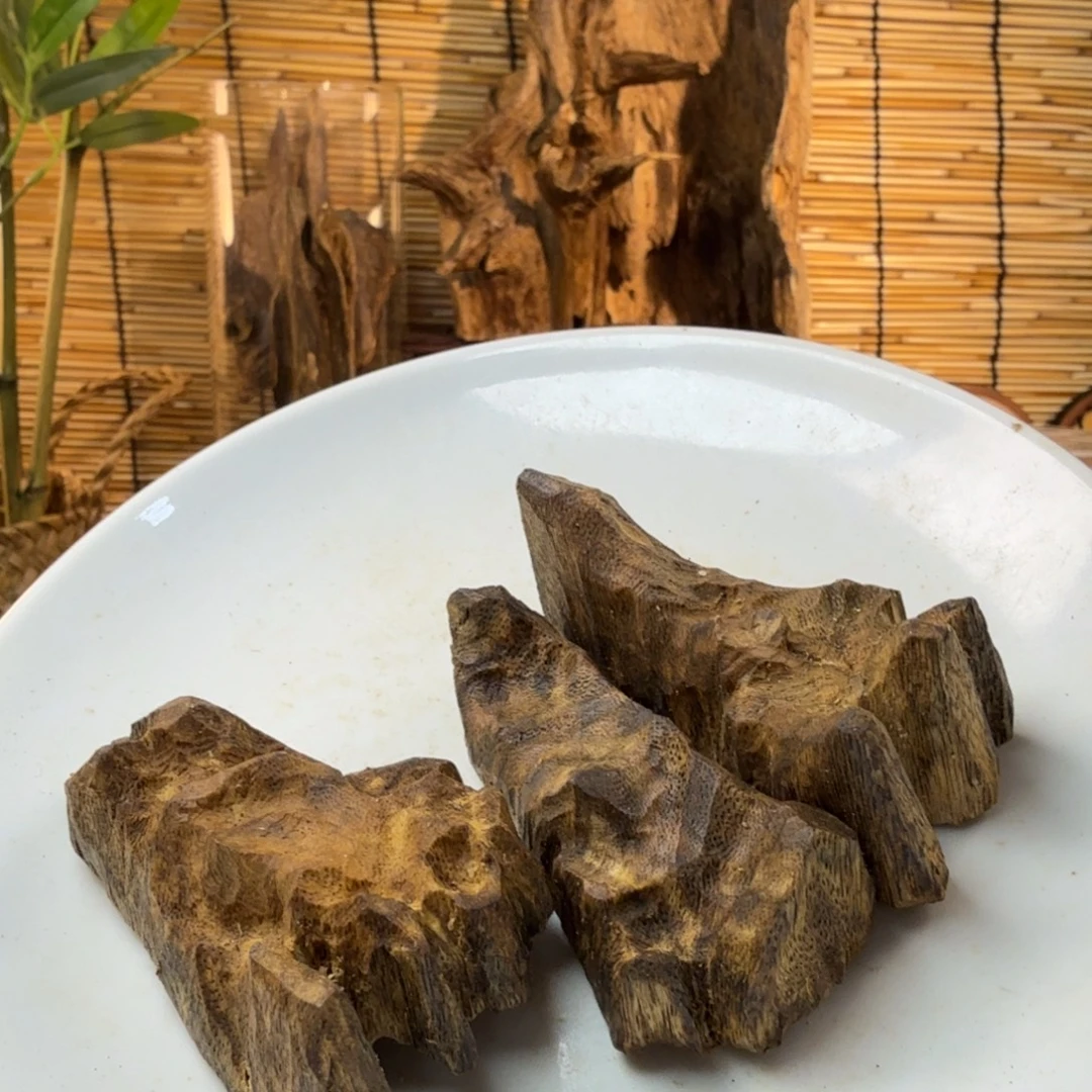 沉香沉香碎屑沉香白鹭包头46g