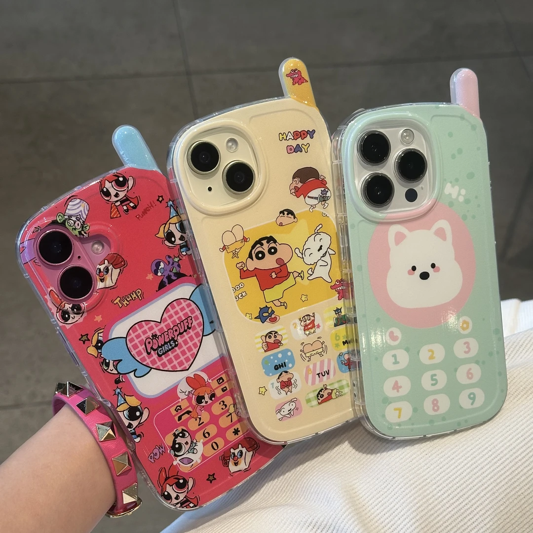 欧克里里西高地小新适用苹果15/16promax大哥大手机壳14/13女12