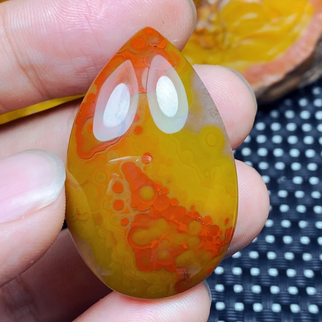 未镶嵌吊坠(不含链)玛瑙/玉髓蓝*