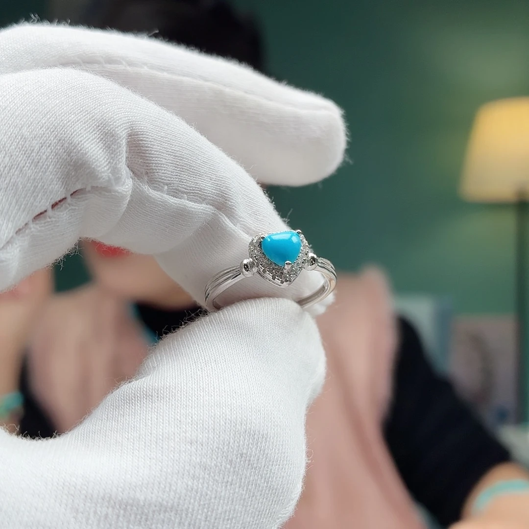 绿松石银S925镶嵌珠宝奇石