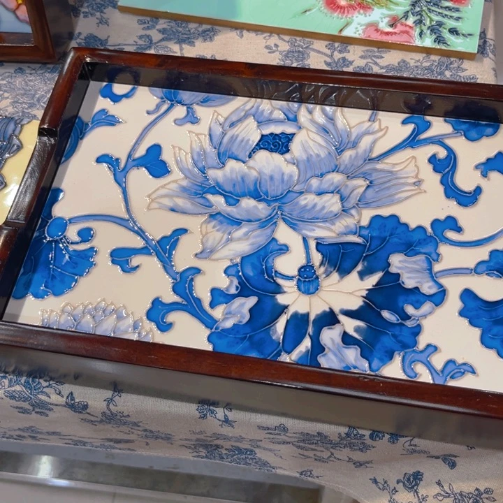 一体款瓷板画艺术作品