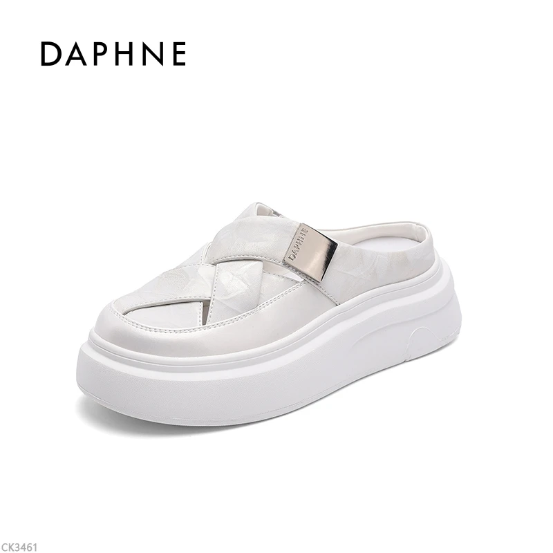 达芙妮凉拖板鞋女2025夏季新款百搭小清新时尚休闲一脚蹬懒人鞋JJ