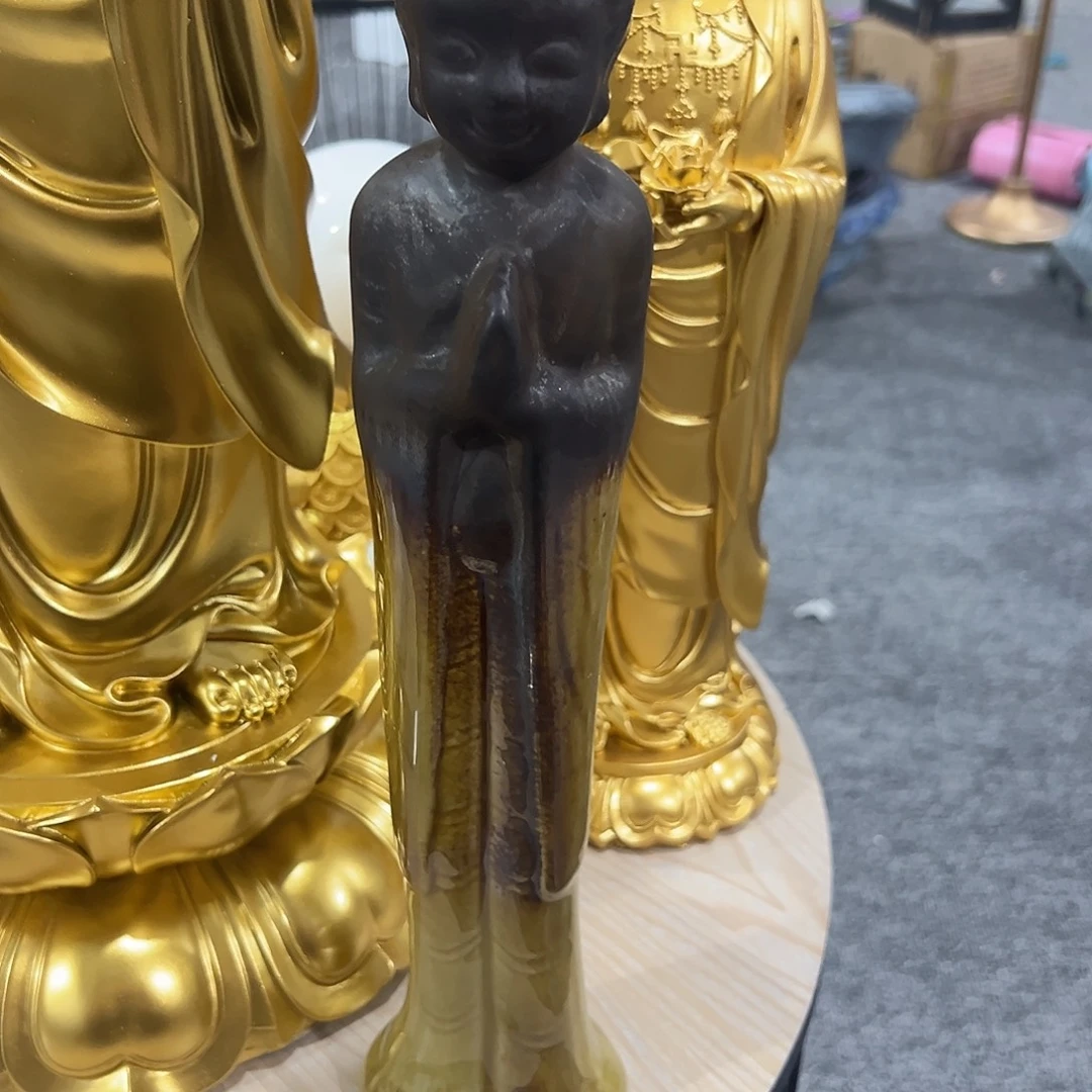 合成树脂陶瓷长佛摆件一件包邮
