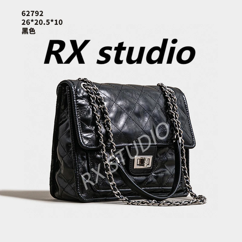 【母亲节礼物】SK-62792-黑色 轻奢小众设计感时尚百搭ins女士包