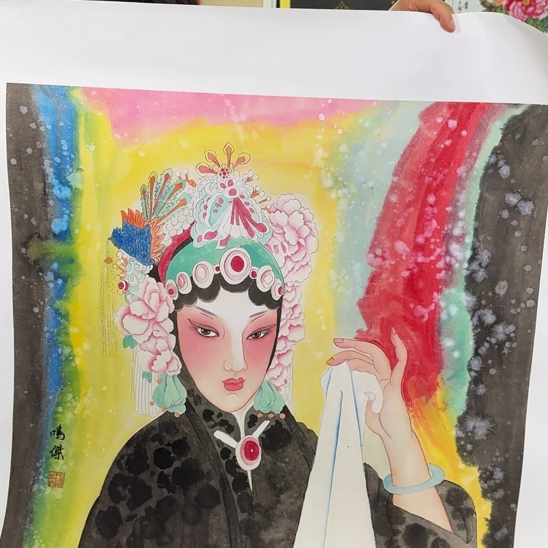纯手绘国画作品作品