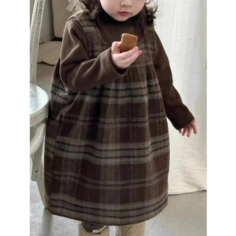 韩国冬季童装秋装女童连衣裙套装秋冬儿童洋12岁3岁女童卫衣套装