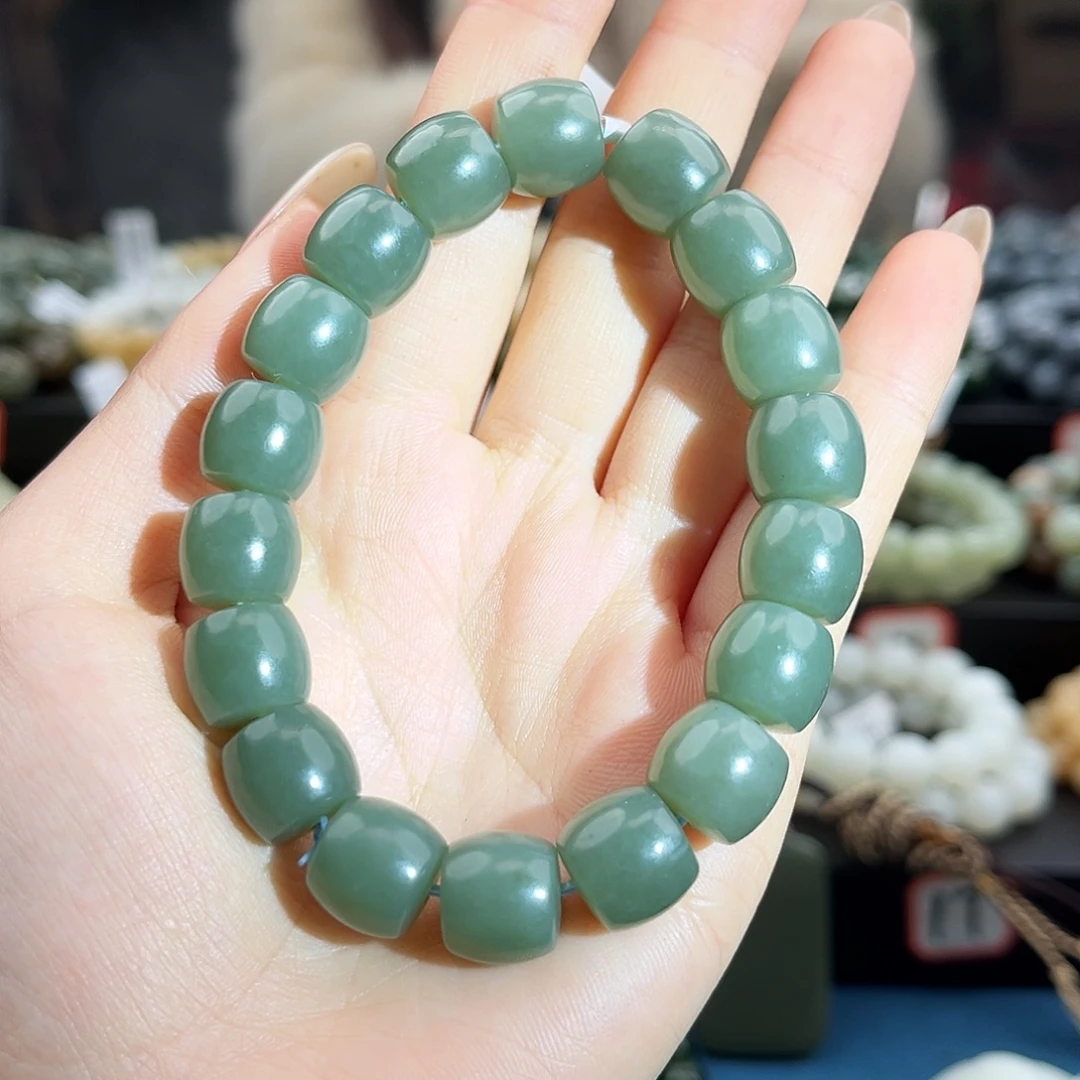 和田玉未镶嵌手链