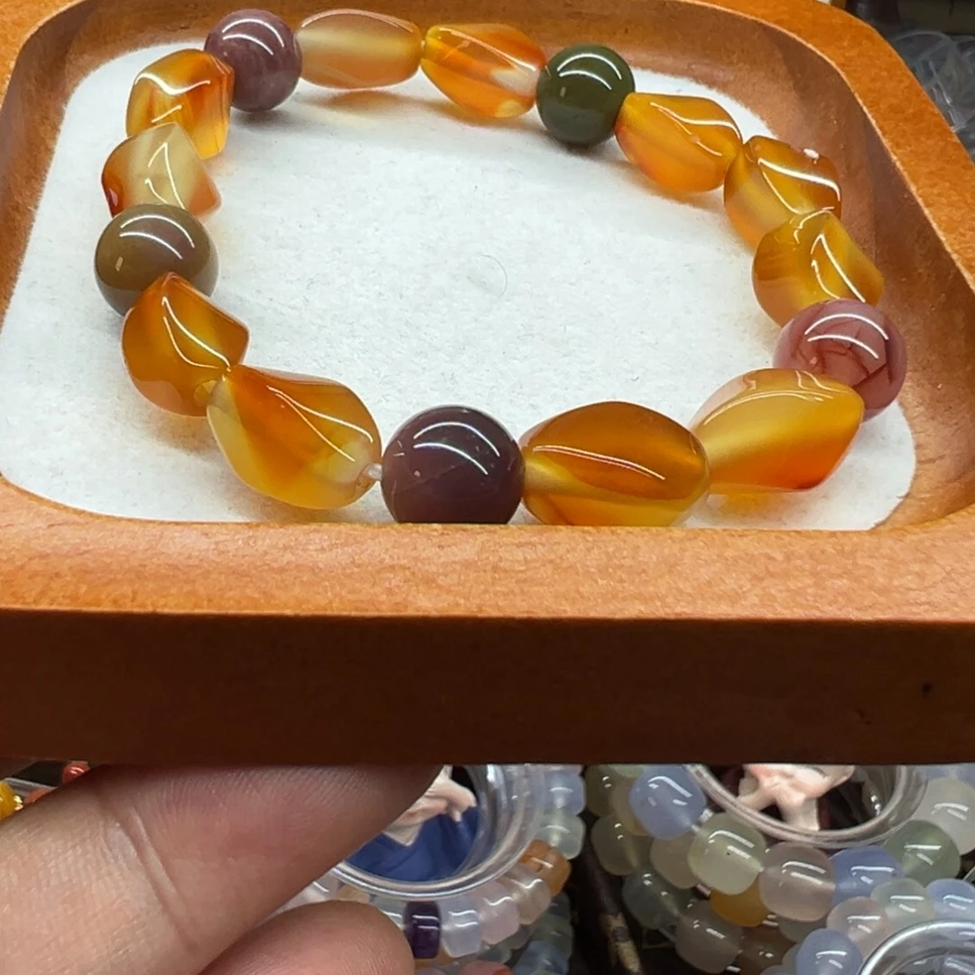 玛瑙/玉髓未镶嵌手链