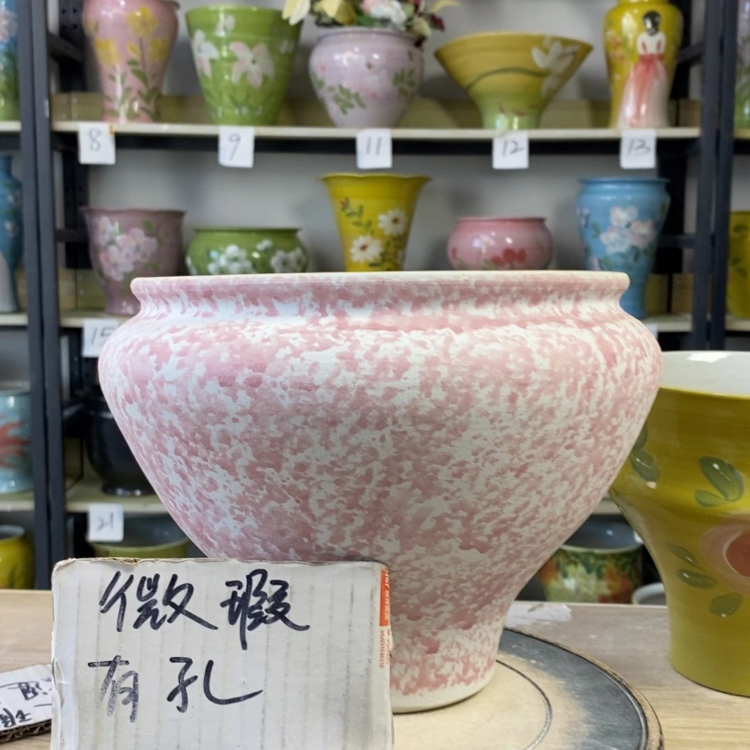 景德镇手工手绘陶瓷花盆