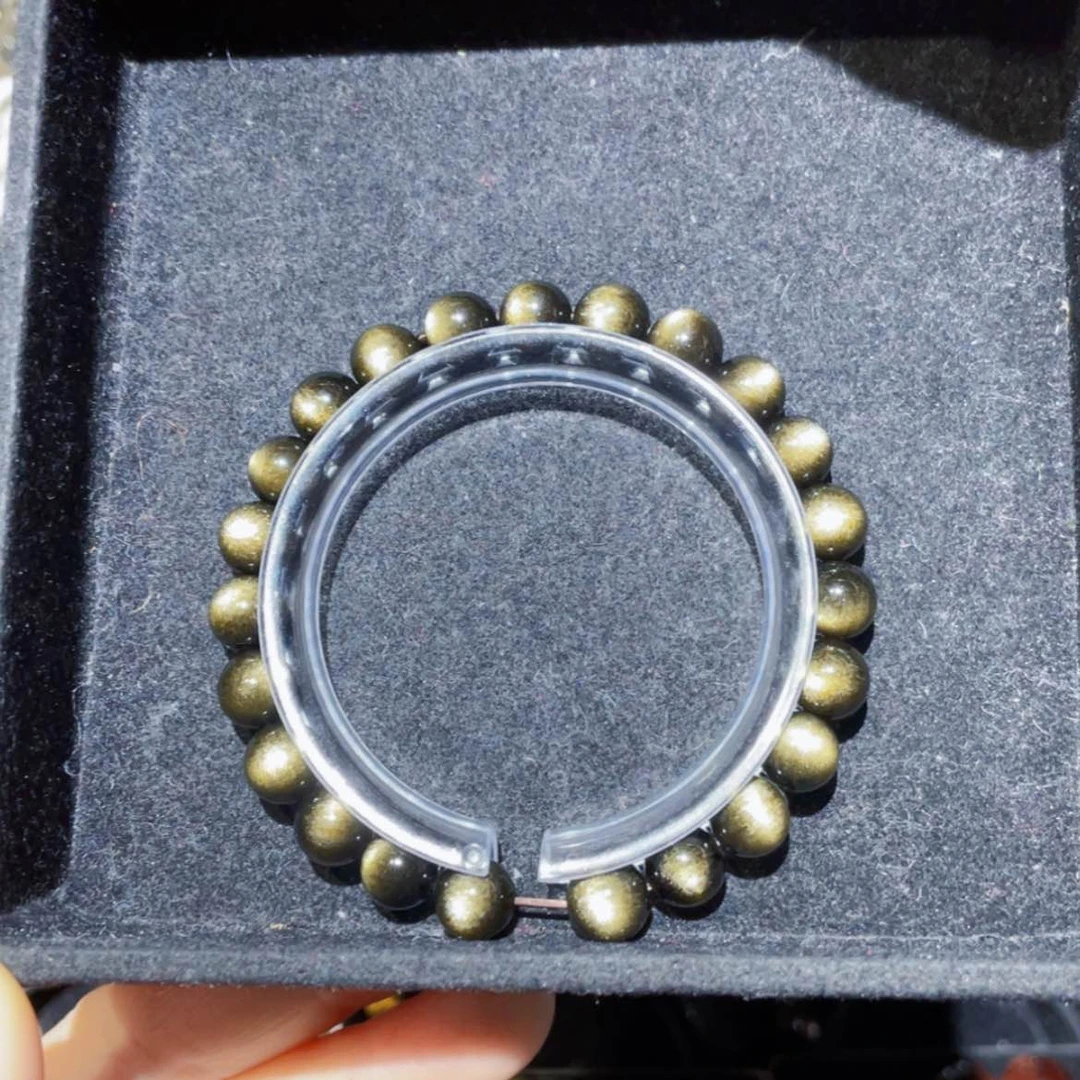 【闪购商品】黑曜岩手链未镶嵌银****人