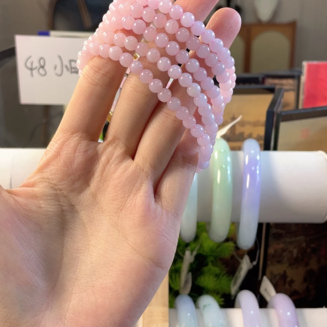 翡翠未镶嵌手链多样发1