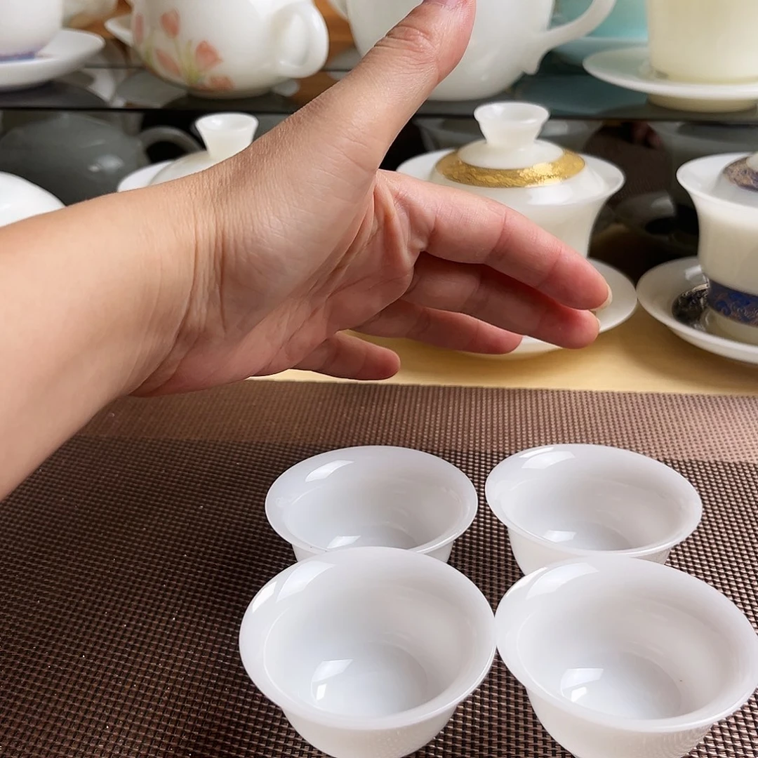 瓷片璞玉瓷客杯35cc4个