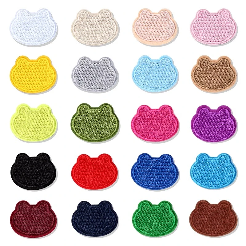 卡通刺绣补丁贴自粘免缝短袖衣服书包裤子高端无痕款修补破洞布贴