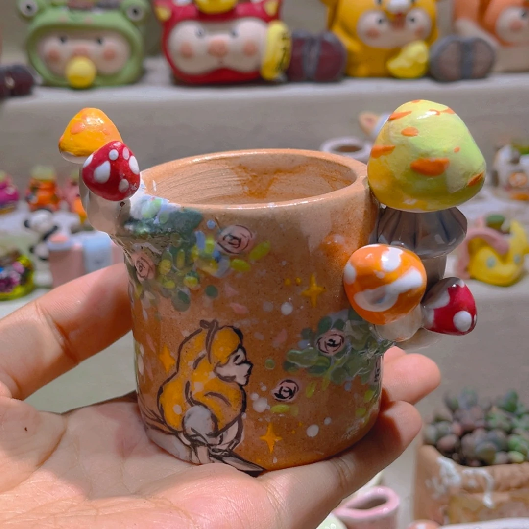 085纯手工制作重工盆盆