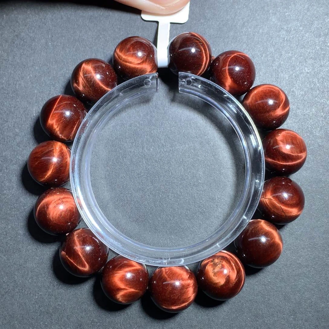 木变石（虎睛石）手链未镶嵌L****s红虎眼14+mm