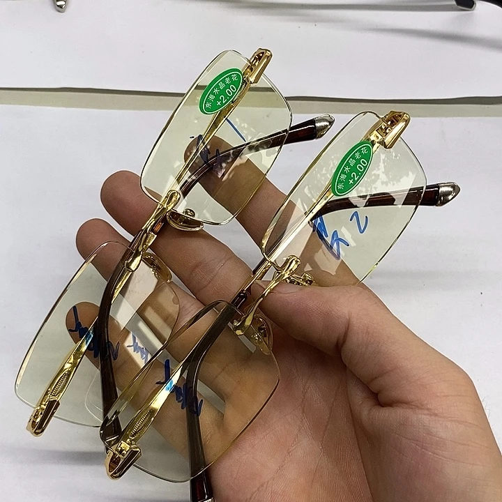 做***良分体式竹叶青老花镜清凉舒适200度