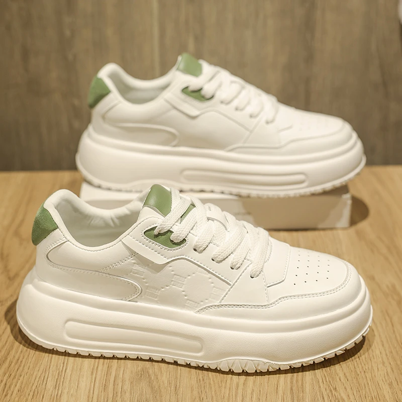 厚底增高小白鞋男款男鞋2025新款男式休闲鞋子男生板鞋潮鞋ZS3613