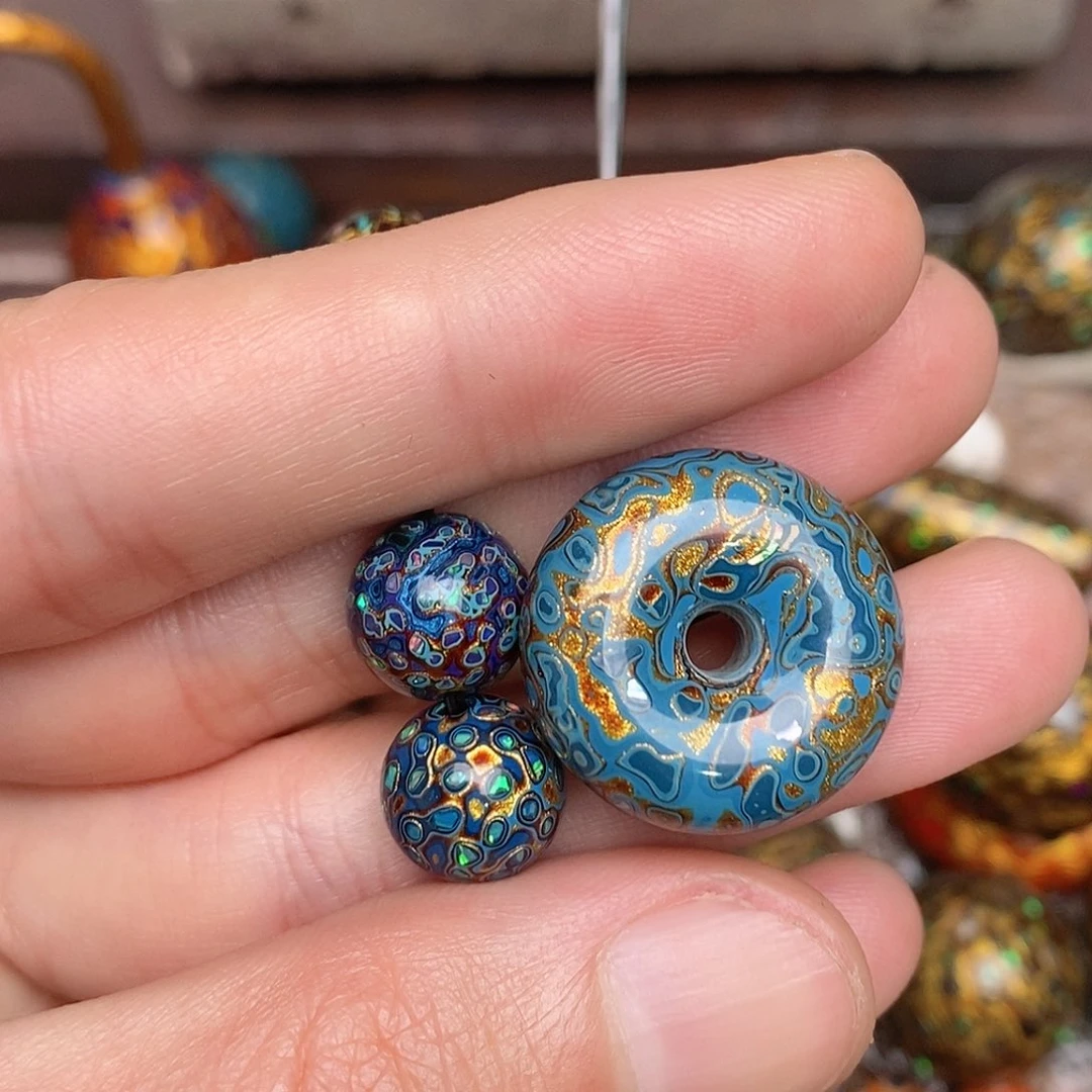 大漆手做工艺珠子