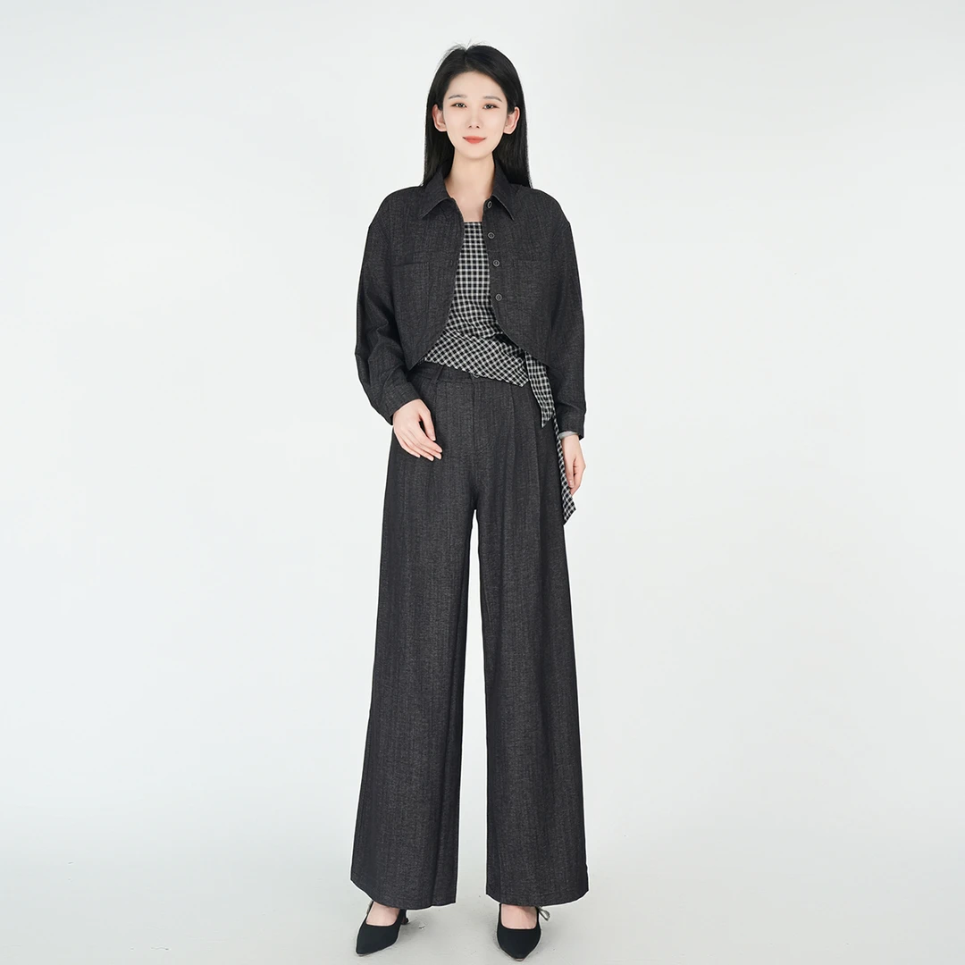 2025休闲宽松百搭减龄牛仔套装WH05006907+WD05006907+WK05006907