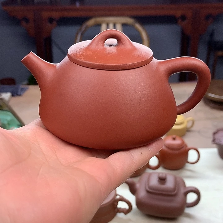 茶壶紫砂微瑕处理180容量小红泥