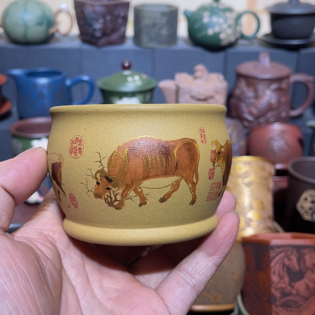 原矿紫砂手工主人杯