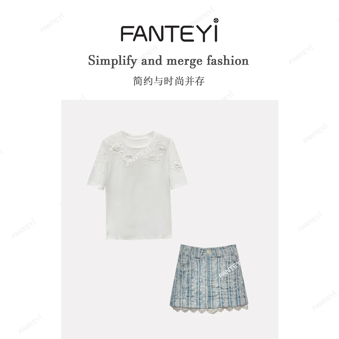 范特依-830夏款轻奢设计师时尚气质法式套装5745