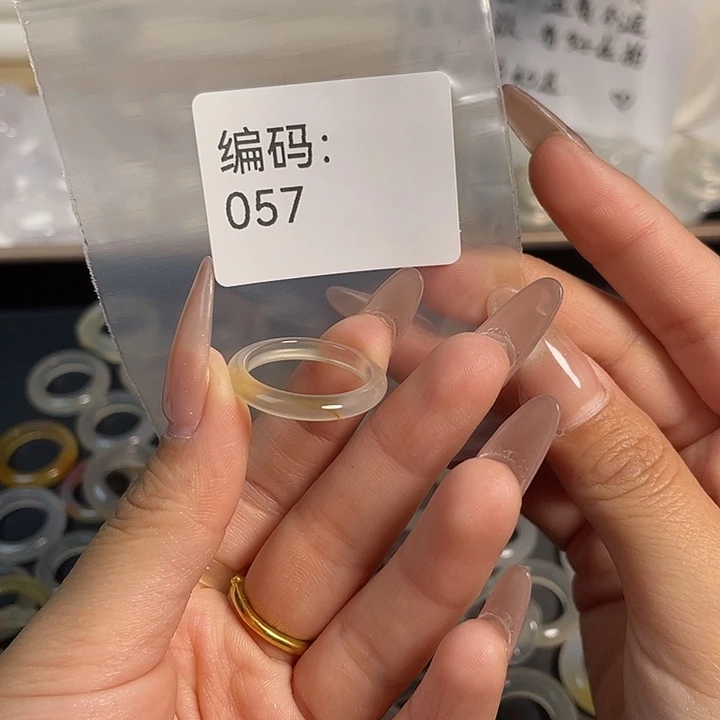 玛瑙/玉髓未镶嵌戒指057港17