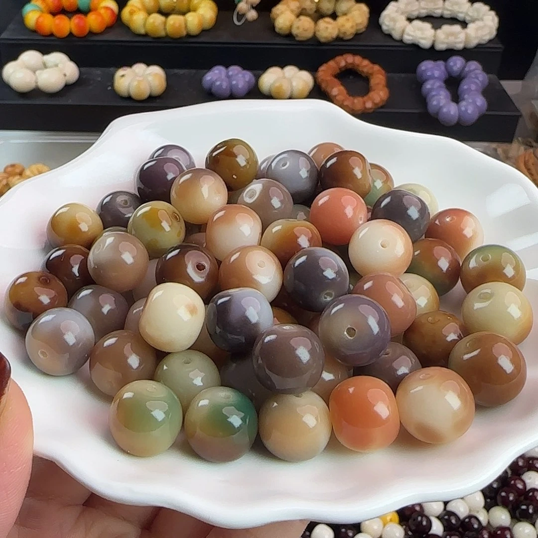 手串菩提根/象牙果卡14瓷玉繁花苹果20颗