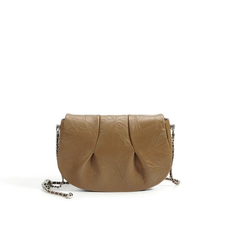 【云云甄选】ZG-7699-奶咖-轻奢时尚女士新款单肩斜挎包