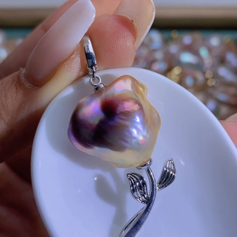 【闪购商品】淡水珍珠天然珍珠（微瑕）合金