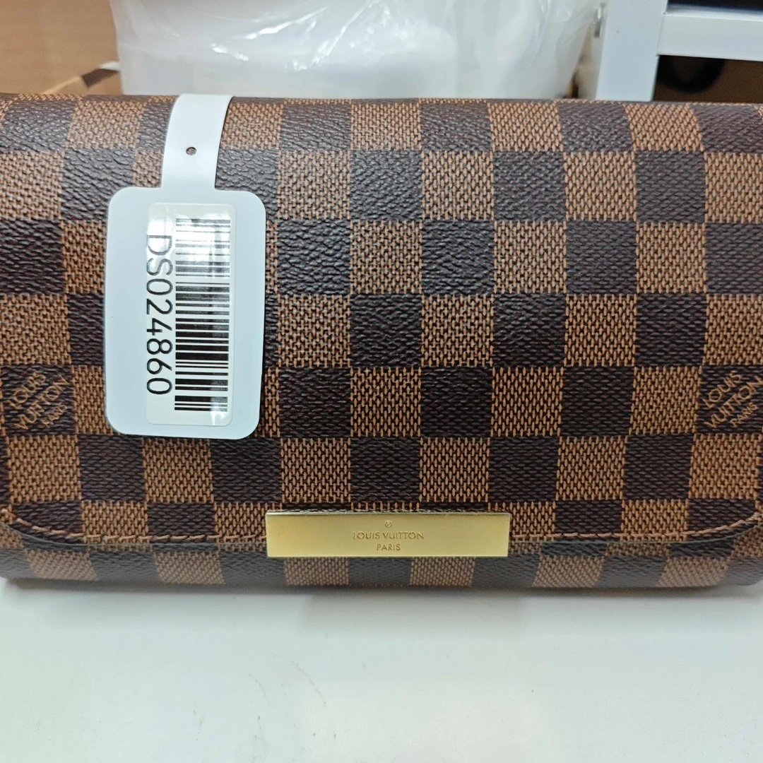 95新 LouisVuitton/路易威登 挚爱翻盖斜挎包棕棋盘格/DS024860