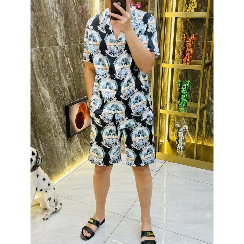 【6996-22】可外穿舒适时尚套装男士时尚休闲轻薄透气