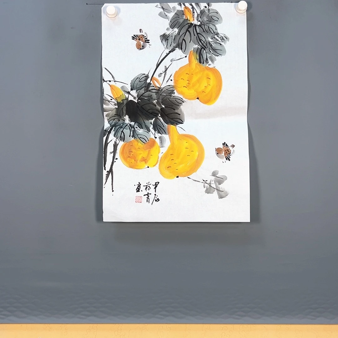 国画433 花鸟和蝴蝶都会出现