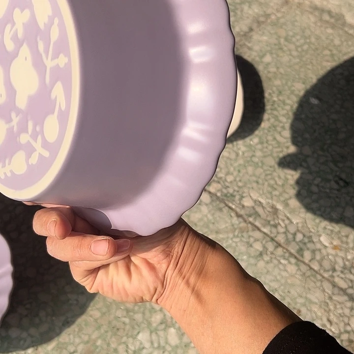 瓷片默认瑕疵商品紫色汤2