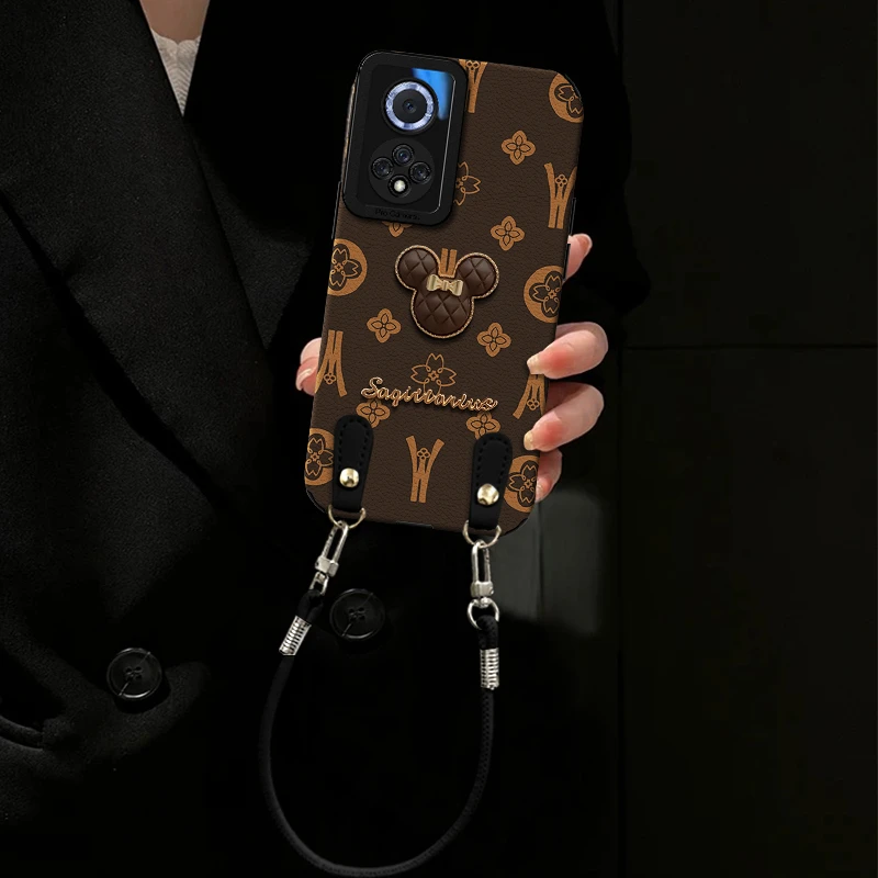 汇客凡品【荣耀50/pro】轻奢皮质荔枝纹ins创意防摔手机壳