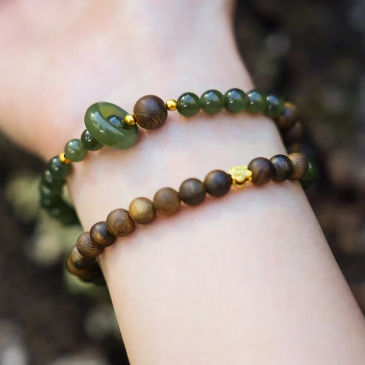 非金属木质手链 原创 品名《清灵流珠》手工手链 收藏级